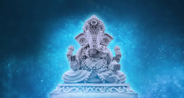 Ganesha Festivali Ndeki Ganesha Heykeline Odaklan Hindu Dini Hint Bayramı — Stok fotoğraf