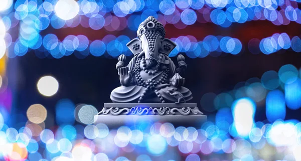 Выборочный Акцент Статуе Лорда Ганеши Фестиваль Ганеше Индуистская Религия Индийское — стоковое фото