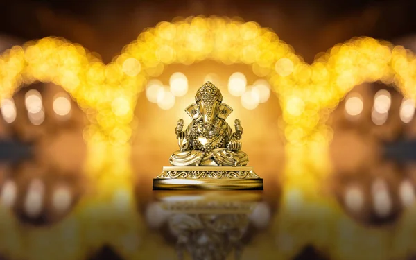Selective Focus Statue Lord Ganesha Ganesha Festival Hindu Religion Indian — Stockfoto