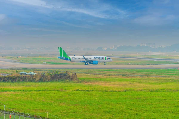 Cidade Chi Minh Vietnã Dez 2021 Bamboo Airways Airbus A320 — Fotografia de Stock