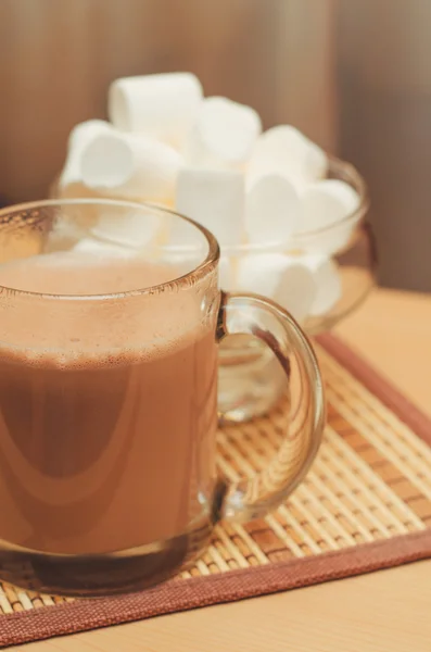 Cacao med marshmallow — Stockfoto