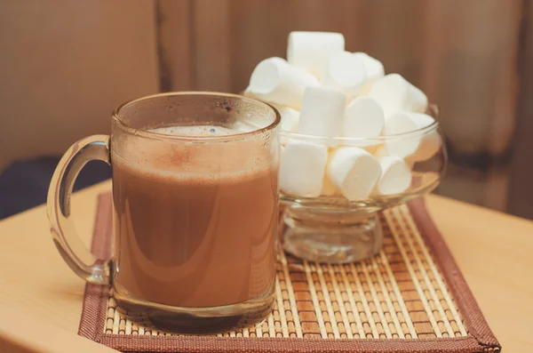 Cacao med marshmallow — Stockfoto