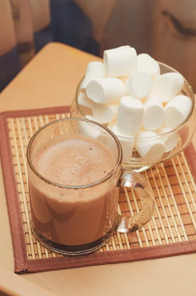 Cacao med marshmallow — Stockfoto