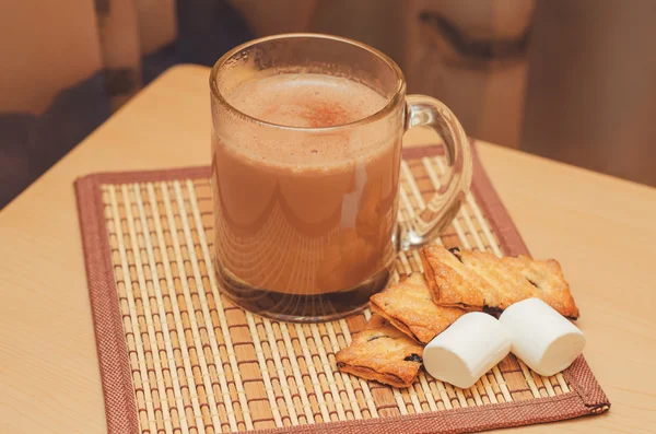 Cacao with marshmallow — Stock Photo, Image