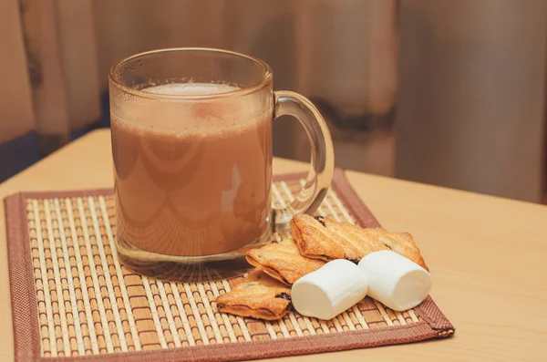 Cacao met marshmallow — Stockfoto