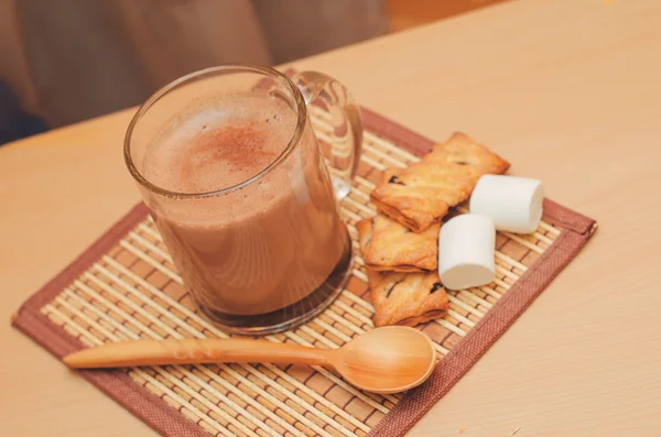 Cacao met marshmallow — Stockfoto