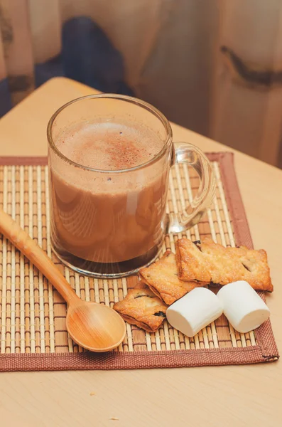 Cacao met marshmallow — Stockfoto