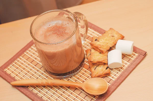 Cacao with marshmallow — Stock Photo, Image