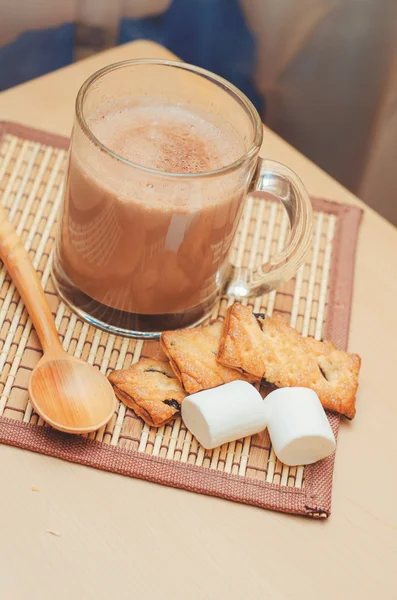 Cacao med marshmallow — Stockfoto