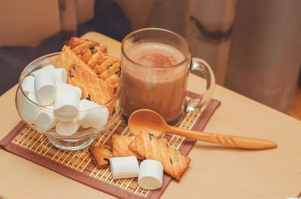 Cacao with marshmallow — Stock Photo, Image