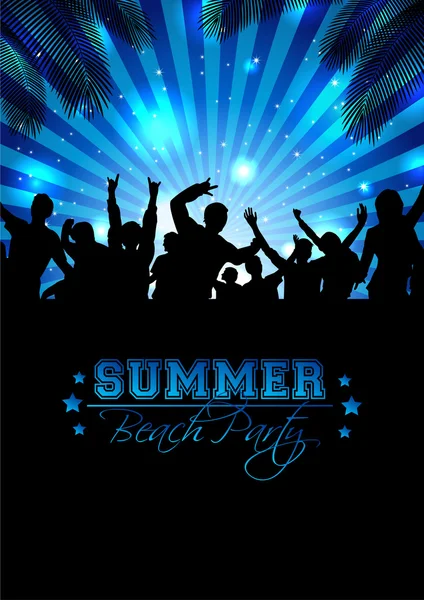 Summer Music Background - Vector — Stock Vector