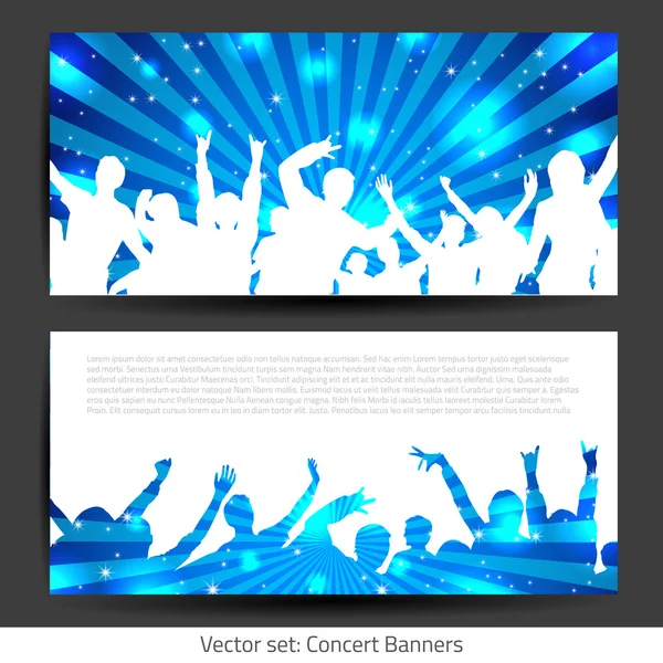 Banner muziekcollectie - vector — Stockvector