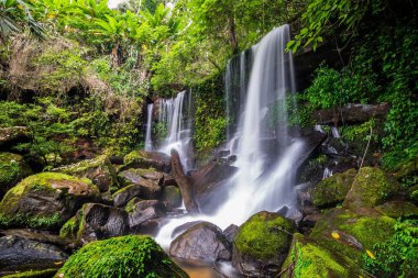 Huay Mae Kamin şelale Milli Parkı, Tayland, Thailand, derin orman şelale