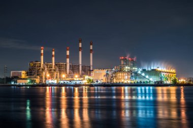 Gece elektrik santrali, Bangkok Tayland