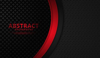 Lüks örtüşen katmanlar soyut arkaplan çizgileri efektli, dokulu koyu arkaplan üzerinde gerçekçi. vektör illüstrasyonu