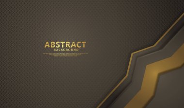 Lüks örtüşen katmanlar ve çizgi etkisi. Koyu arkaplanda gerçekçi yarım tonlu noktalar. vektör illüstrasyonu