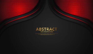 Lüks örtüşen katmanlar ve çizgi etkisi. Koyu arkaplanda gerçekçi yarım tonlu noktalar. vektör illüstrasyonu