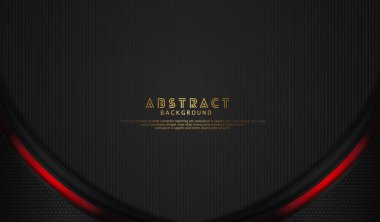 Lüks örtüşen katmanlar ve çizgi etkisi. Koyu arkaplanda gerçekçi yarım tonlu noktalar. vektör illüstrasyonu