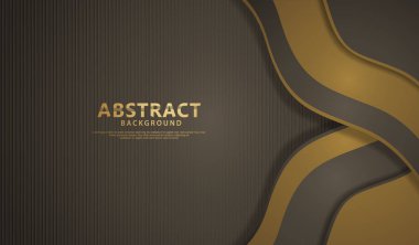 Lüks örtüşen katmanlar ve çizgi etkisi. Koyu arkaplanda gerçekçi yarım tonlu noktalar. vektör illüstrasyonu