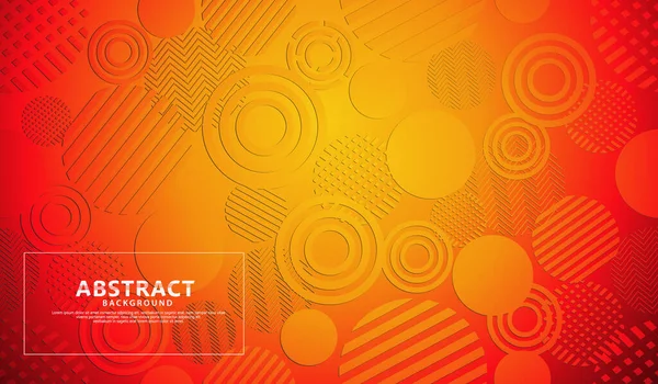 Orange Modern Geometric Abstract Background — Vettoriale Stock