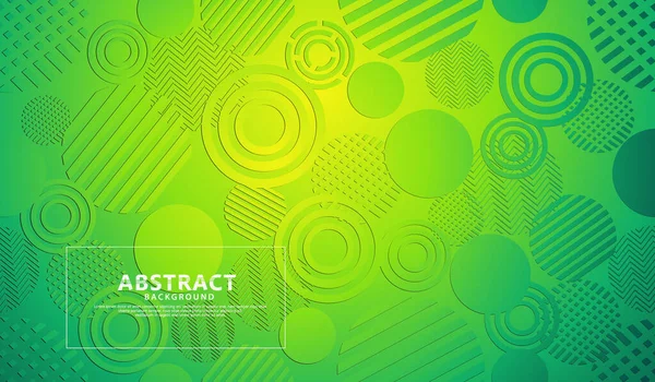 Green Modern Geometric Shape Abstract Background — Stock Vector