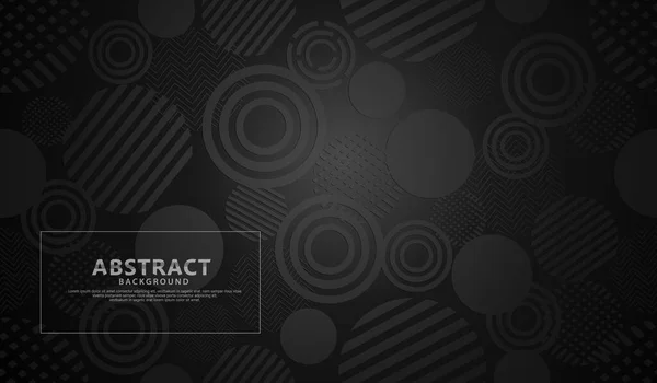 Fond Abstrait Géométrique Moderne Noir — Image vectorielle