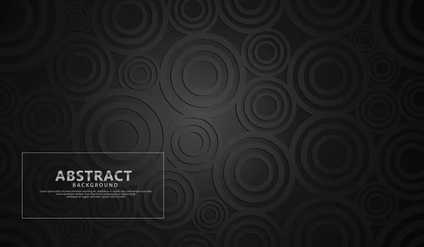 Black Modern Geometric Shape Abstract Background — Image vectorielle