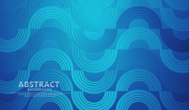 Soyut fütüristik renkli daire çizgileri şekil ve dalgaların fütüristik arkaplanı. vektör illüstrasyonu