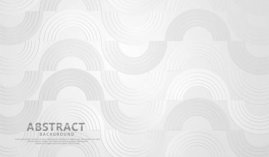 Soyut fütüristik renkli daire çizgileri şekil ve dalgaların fütüristik arkaplanı. vektör illüstrasyonu