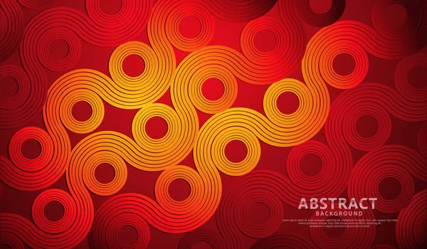 Abstract Futuristic Colorful Circle Lines Shape Waves Futuristic Background Vector — Vector de stock