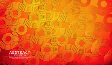 Soyut fütüristik renkli daire çizgileri şekil ve dalgaların fütüristik arkaplanı. vektör illüstrasyonu