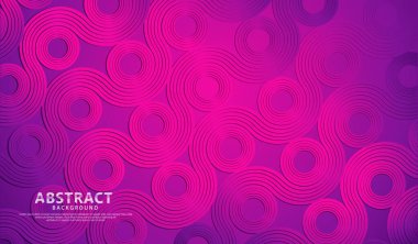 Soyut fütüristik renkli daire çizgileri şekil ve dalgaların fütüristik arkaplanı. vektör illüstrasyonu