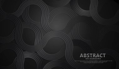 Soyut fütüristik renkli daire çizgileri şekil ve dalgaların fütüristik arkaplanı. vektör illüstrasyonu