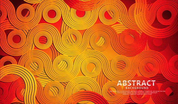 Abstract Futuristic Colorful Circle Lines Shape Waves Futuristic Background Vector — Vettoriale Stock