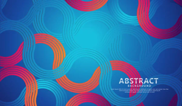 Abstract Futuristic Colorful Circle Lines Shape Waves Futuristic Background Vector — Stockvektor