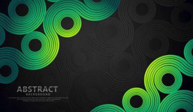 Öge tasarımı ve diğer kullanıcılar için soyut dalga çizgileri ve yuvarlak şekiller