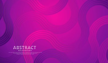 Öge tasarımı ve diğer kullanıcılar için soyut dalga çizgileri ve yuvarlak şekiller