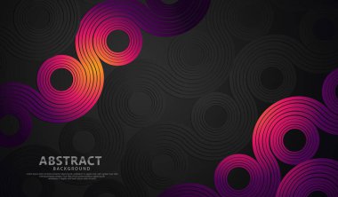 Öge tasarımı ve diğer kullanıcılar için soyut dalga çizgileri ve yuvarlak şekiller