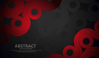 Öge tasarımı ve diğer kullanıcılar için soyut dalga çizgileri ve yuvarlak şekiller