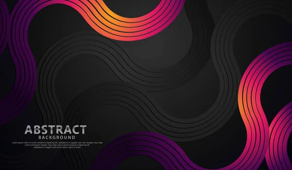 Abstract Wave Lines Shapes Background Element Design Other Users — Stock vektor