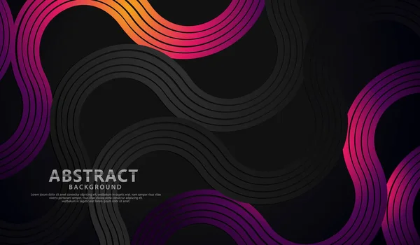 Abstract Wave Lines Shapes Background Element Design Other Users — ストックベクタ