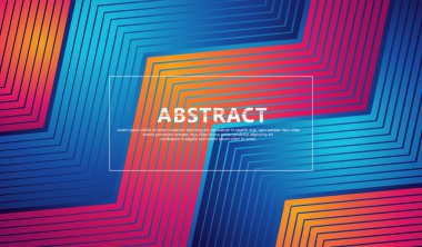 Öge materyali tasarımı için üçgen şekilli arkaplan üzerinde soyut çizgiler. vektör illüstrasyonu