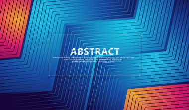 Öge materyali tasarımı için üçgen şekilli arkaplan üzerinde soyut çizgiler. vektör illüstrasyonu