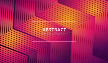 Öge materyali tasarımı için üçgen şekilli arkaplan üzerinde soyut çizgiler. vektör illüstrasyonu