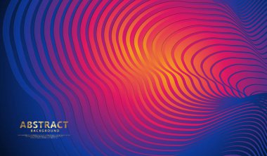 Abstract flow lines background with elegant and futuristic gradation color for element design and other users