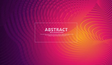 Abstract flow lines background with elegant and futuristic gradation color for element design and other users. Vector Illustration
