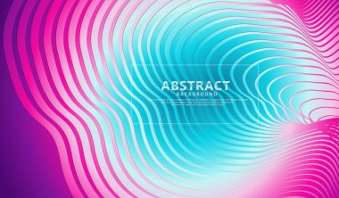 Abstract flow lines background with elegant and futuristic gradation color for element design and other users. Vector Illustration
