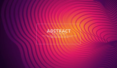 Abstract flow lines background with elegant and futuristic gradation color for element design and other users. Vector Illustration