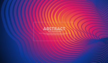 Abstract flow lines background with elegant and futuristic gradation color for element design and other users. Vector Illustration