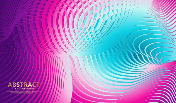 Abstract Flow Lines Background Elegant Futuristic Gradation Color Element Design — Stock vektor